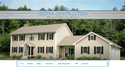Desktop Screenshot of kozyraconstruction.com