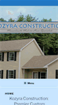 Mobile Screenshot of kozyraconstruction.com