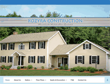 Tablet Screenshot of kozyraconstruction.com